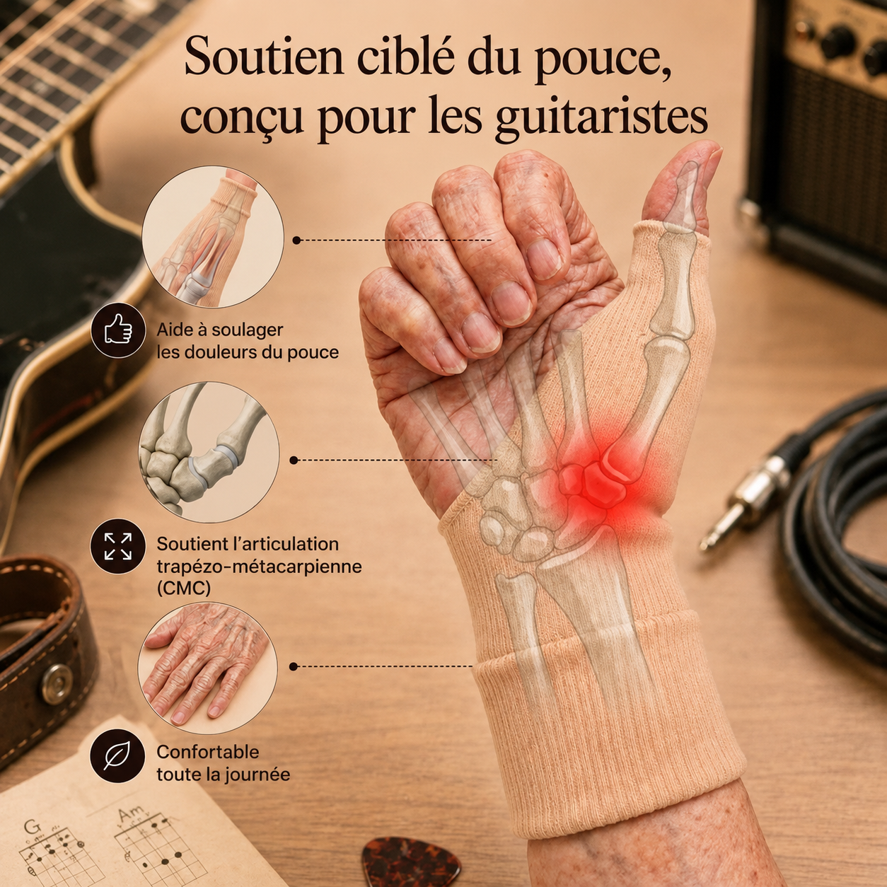 Guitarist's Thumb Stabiliser